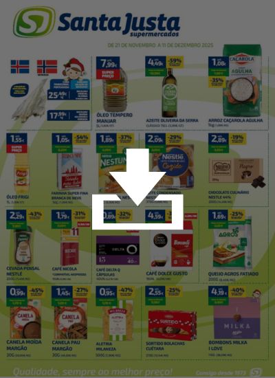 Download folheto promoções de 21 de Novembro a 11 de Dezembro - Santa Justa Supermercados Download folheto promoções